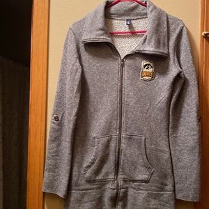 Vintage University of Iowa Hawkeyes gray zip up Gear sweatshirt women’s small